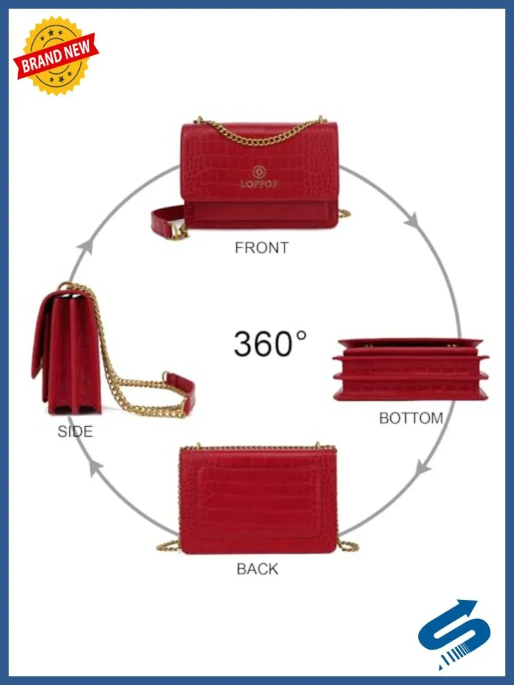 Classy Crossbody Purse Leather Satchel Top Handle Handbag